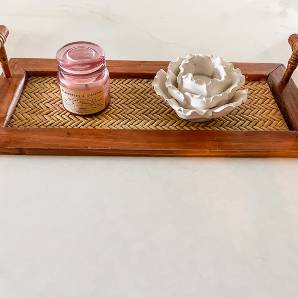 Large size Wooden Herringbone Serving Tray - Picture 5 of 5